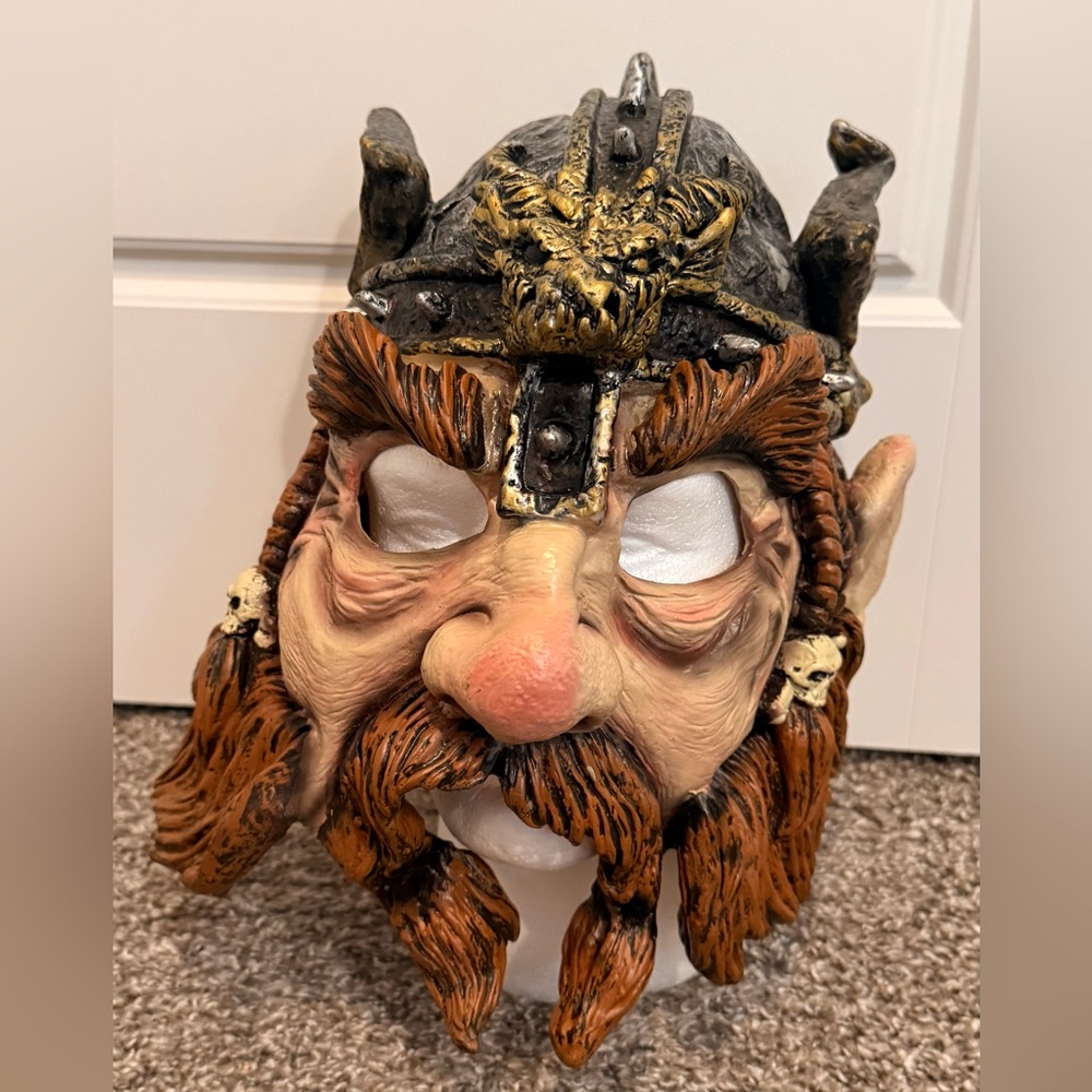 Disguise Medieval Viking Lord Rings Dwarf Warrior Rubber Halloween Costume